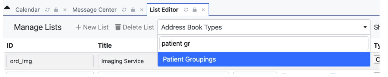 Patient Group