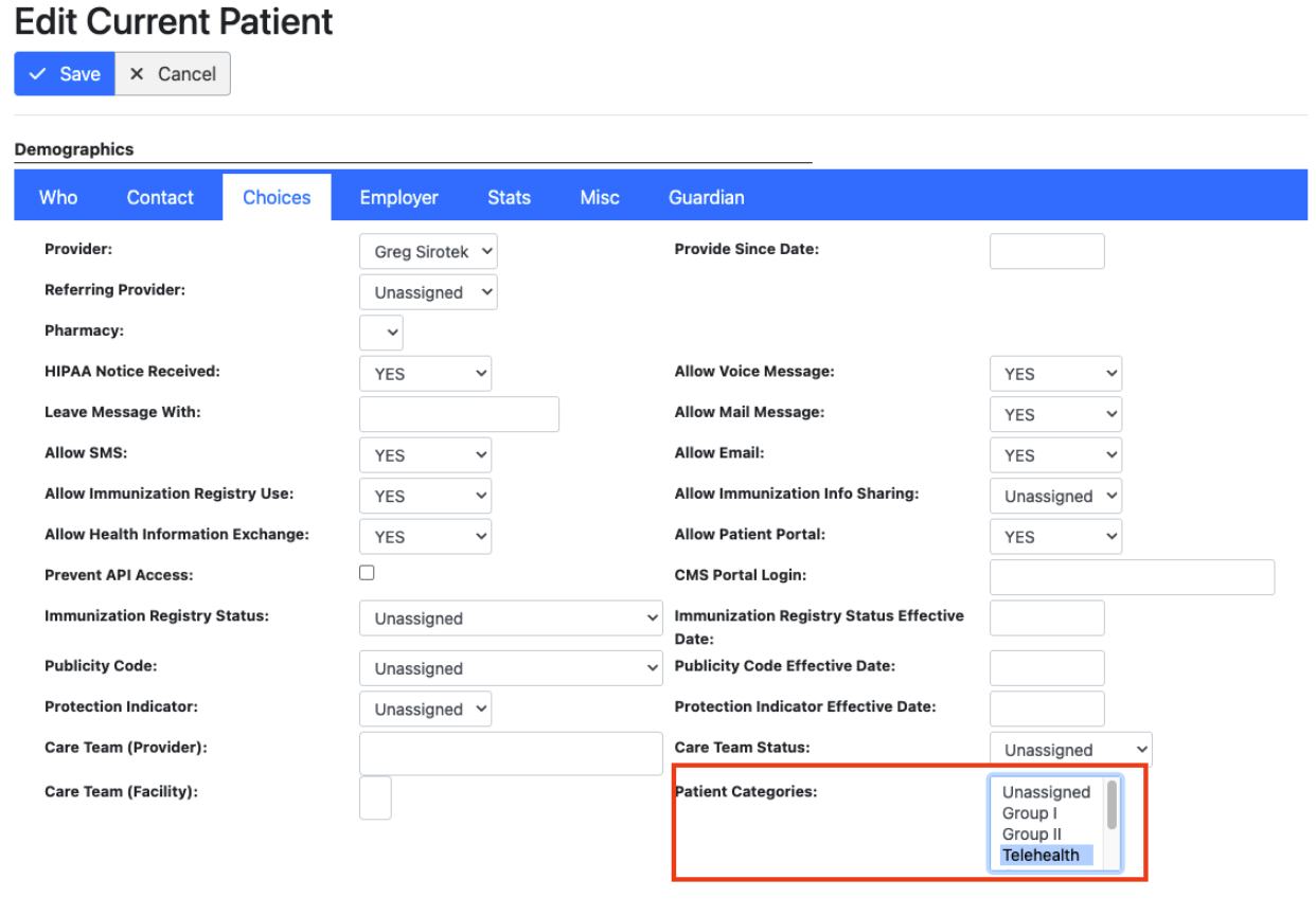 Patient Group