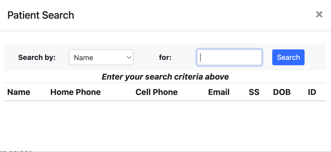 Patient Search
