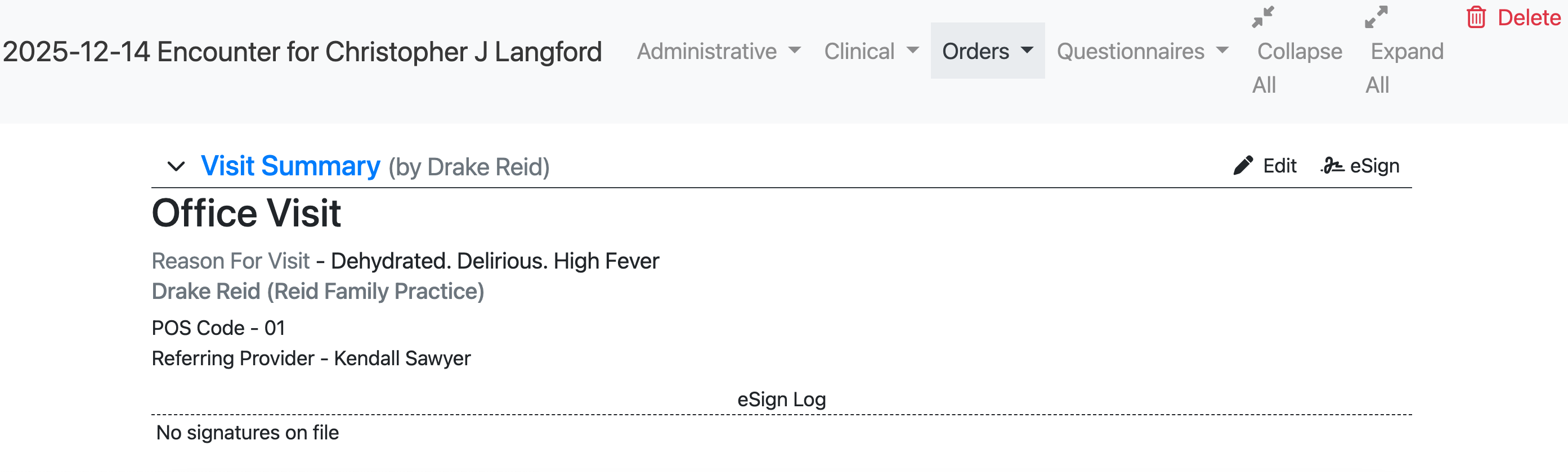 Procedure Order